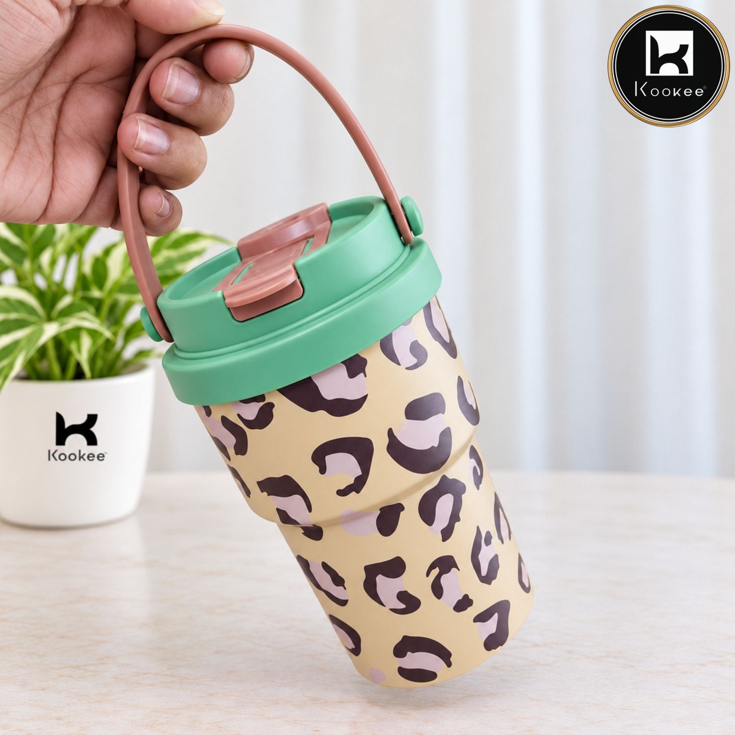 Kookee Stainless Steel BPA-free Sipper Bottle for Kids & Adults, 350ml