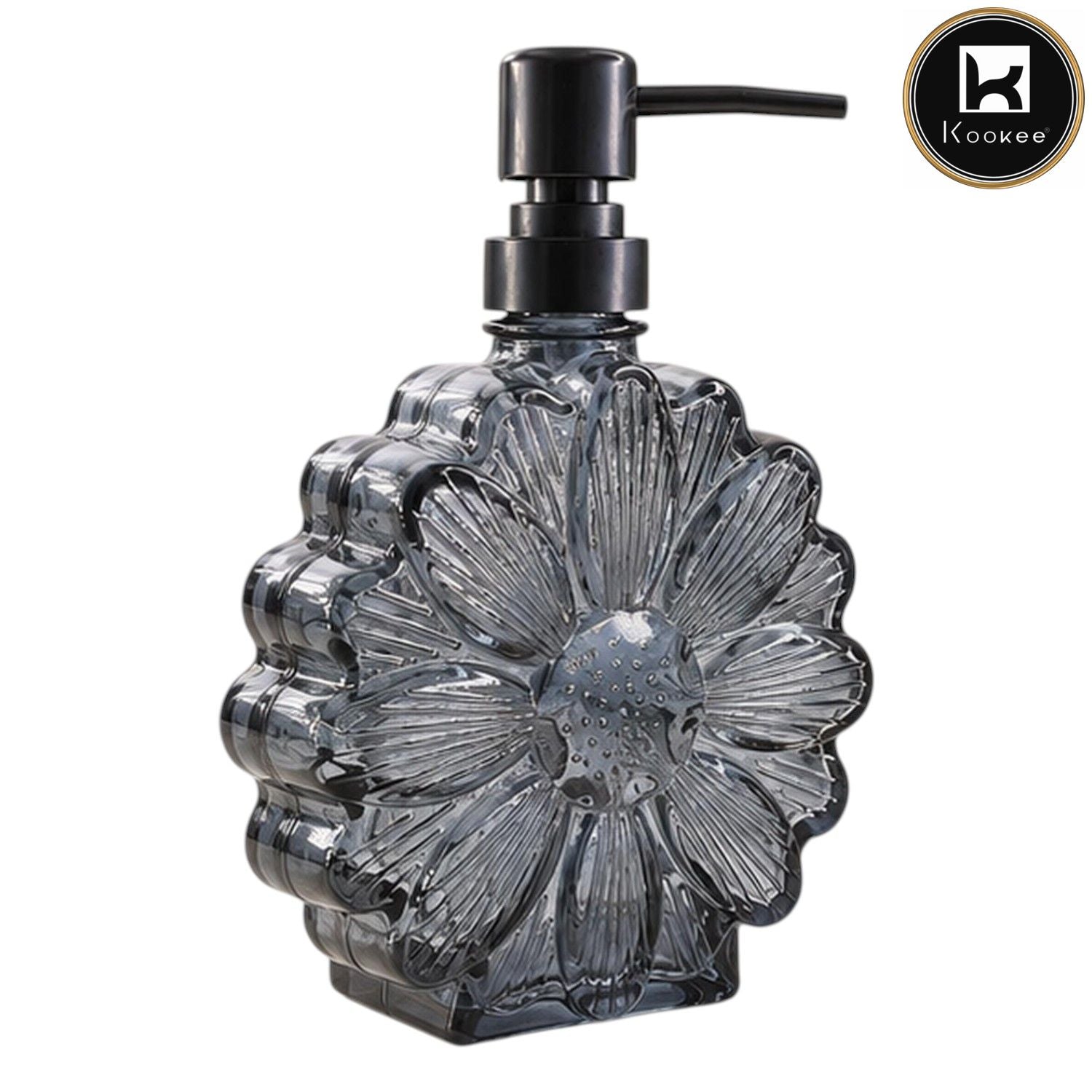Glass Liquid Soap Dispenser for Bathroom, Set of 1