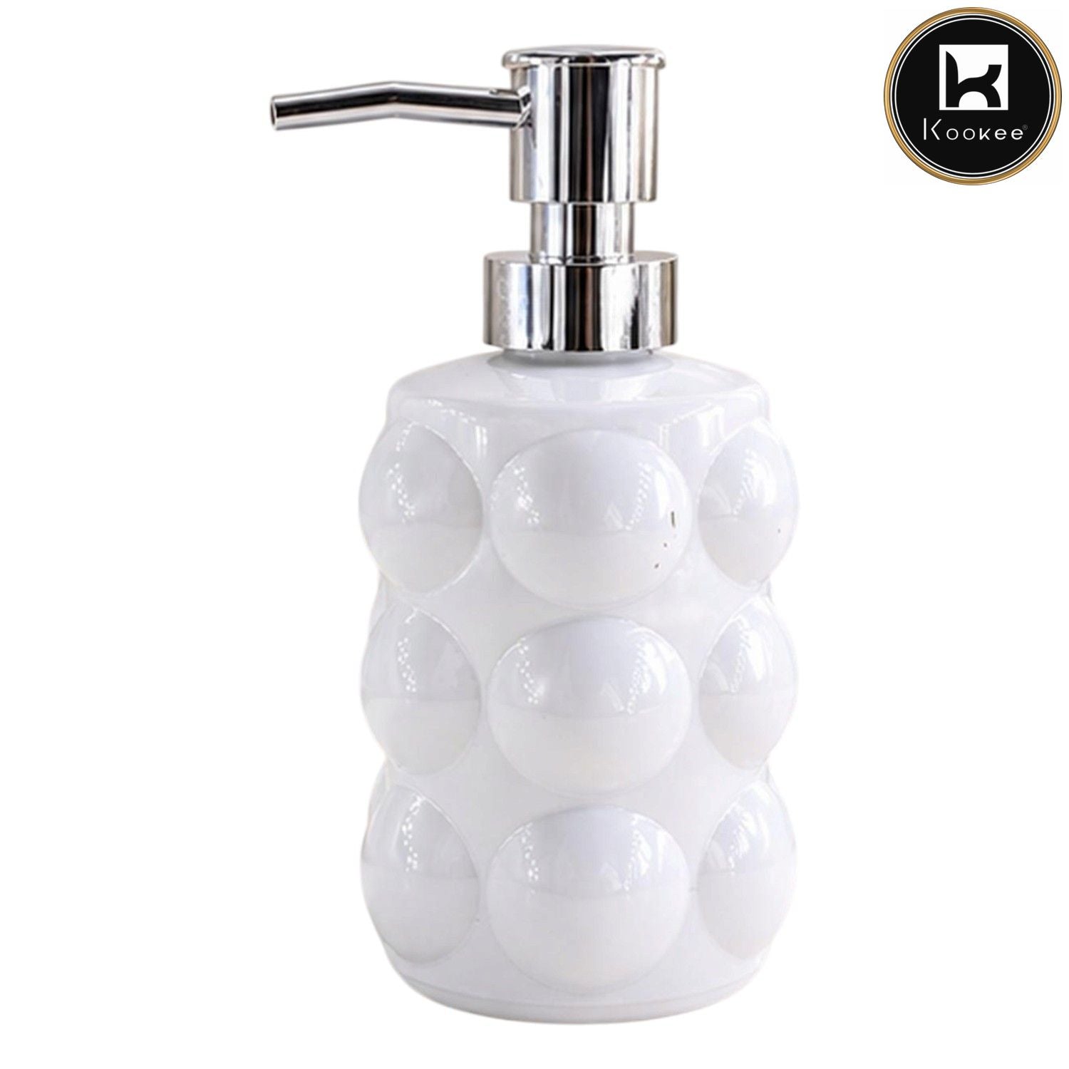 Glass Liquid Soap Dispenser for Bathroom, Set of 1