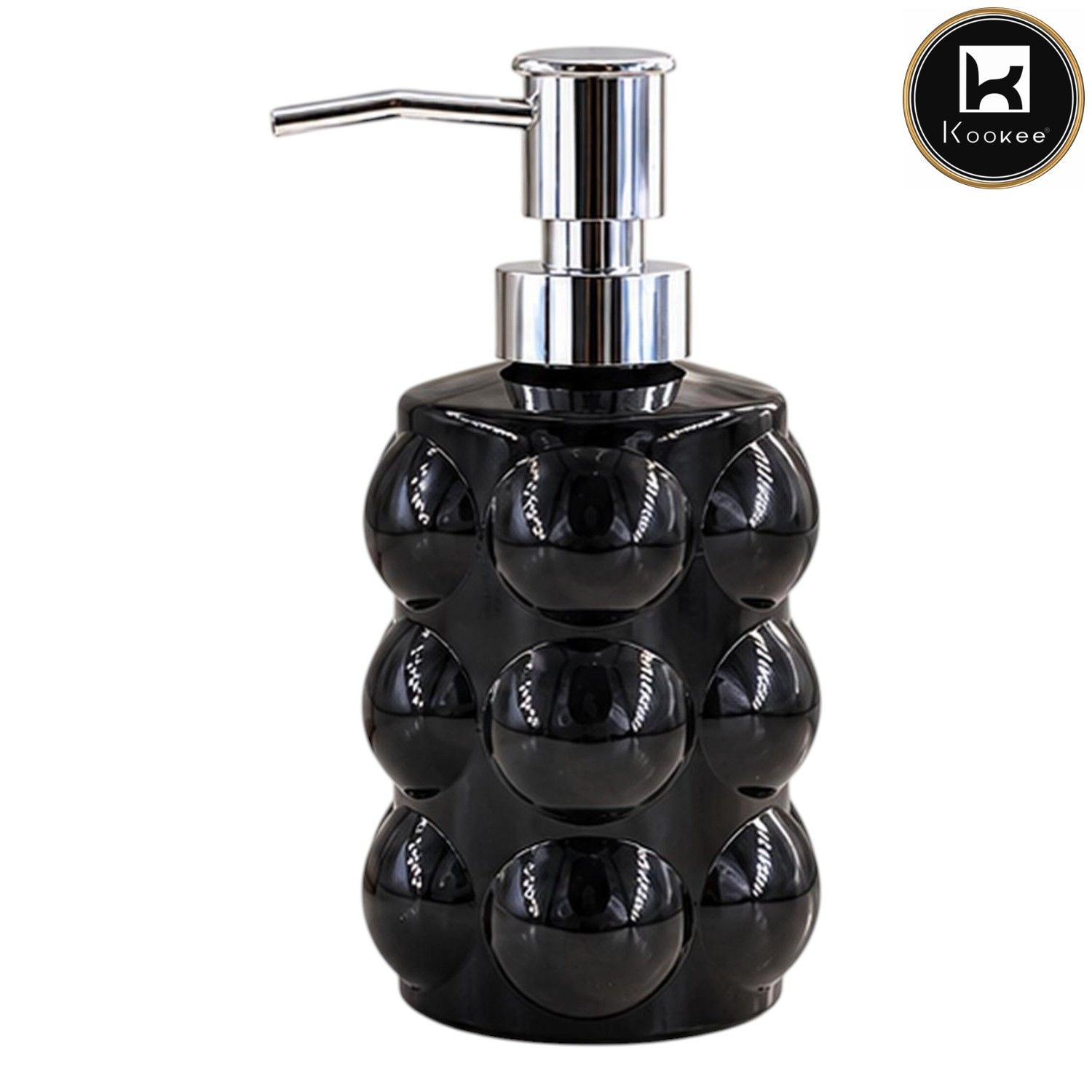 Glass Liquid Soap Dispenser for Bathroom, Set of 1