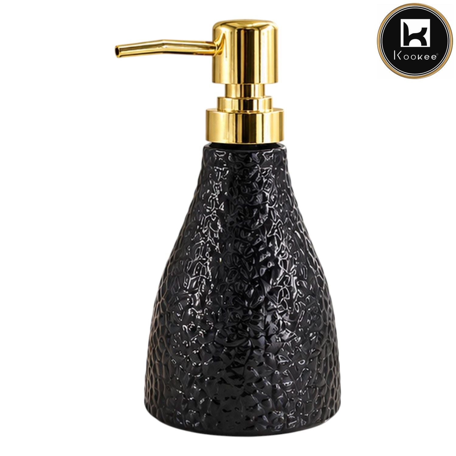 Glass Liquid Soap Dispenser for Bathroom, Set of 1