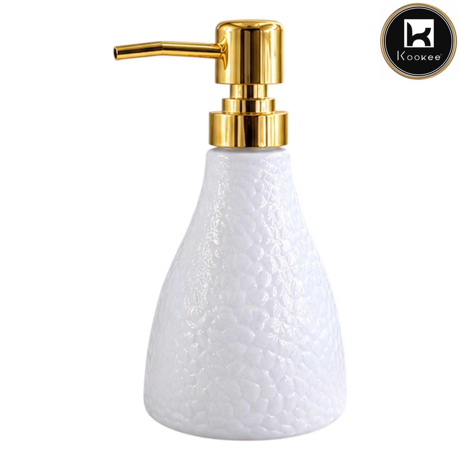 Glass Liquid Soap Dispenser for Bathroom, Set of 1