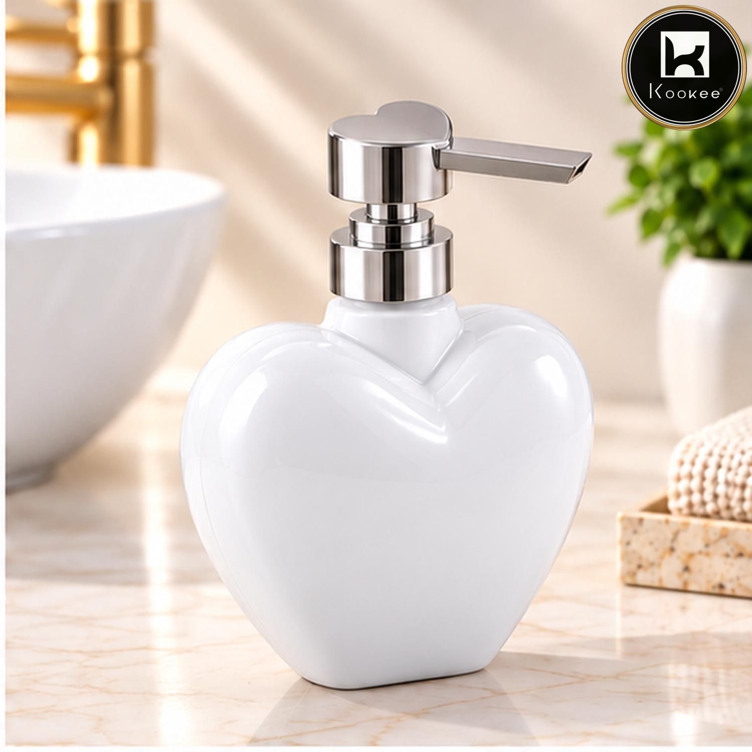 Glass Liquid Soap Dispenser for Bathroom, Set of 1