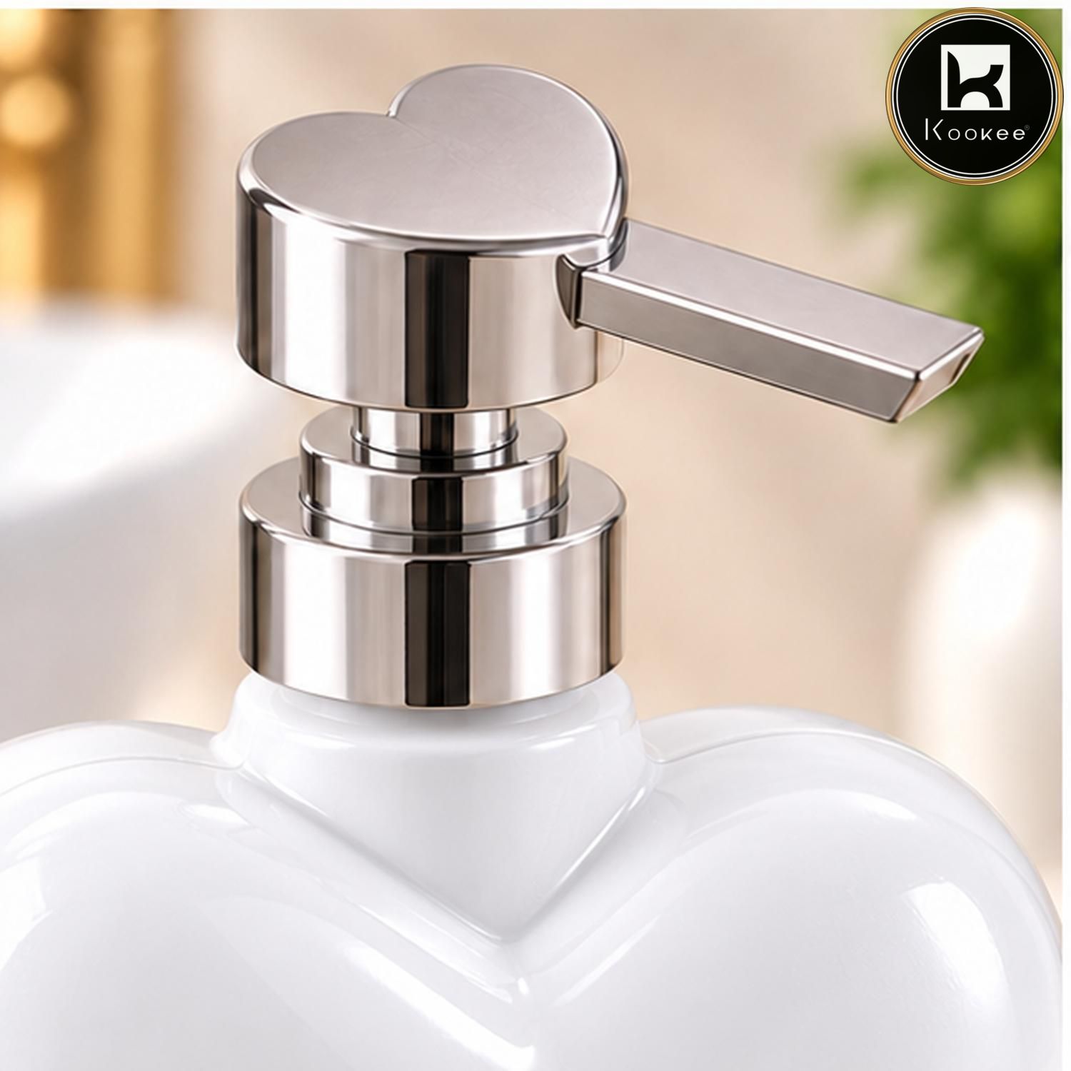 Glass Liquid Soap Dispenser for Bathroom, Set of 1