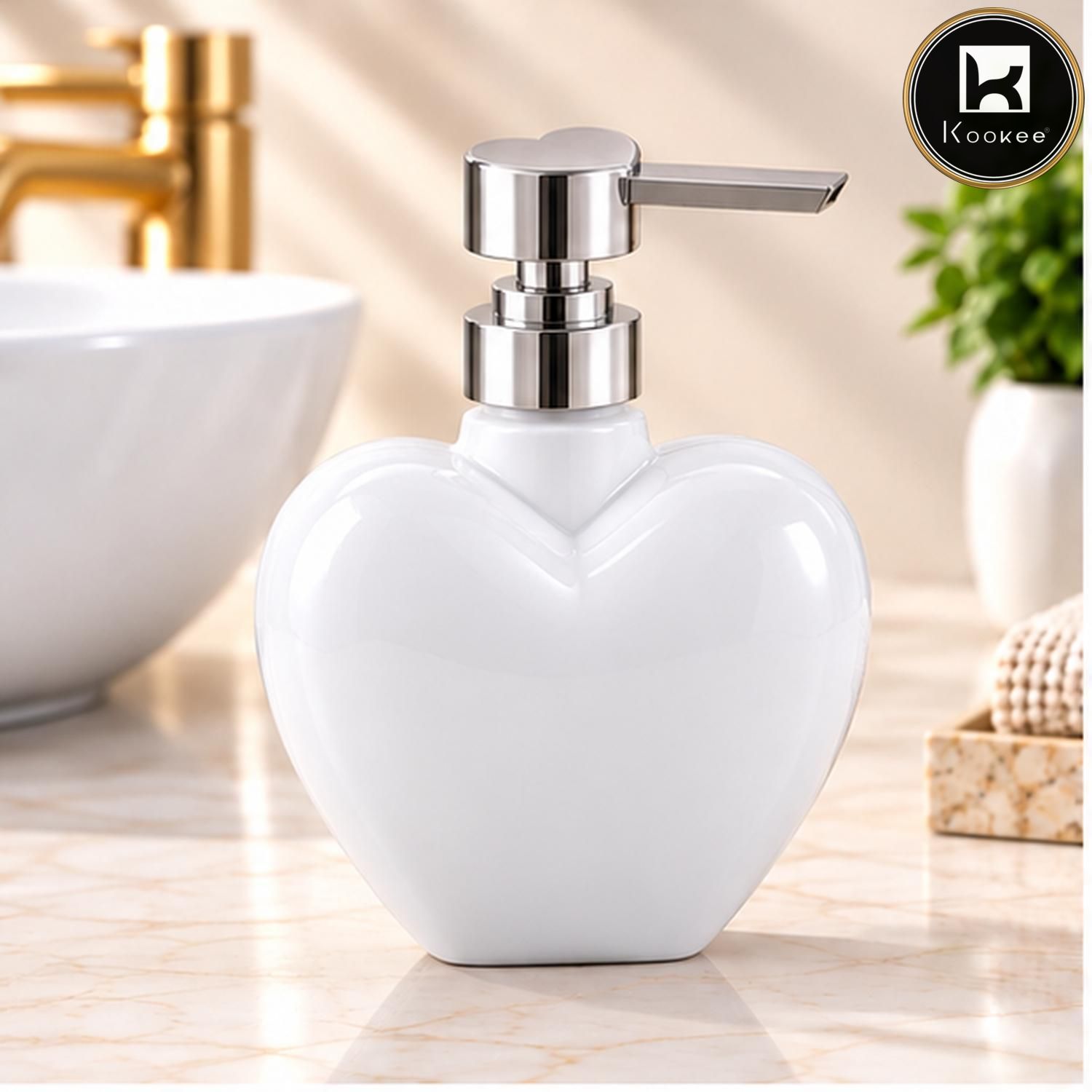 Glass Liquid Soap Dispenser for Bathroom, Set of 1