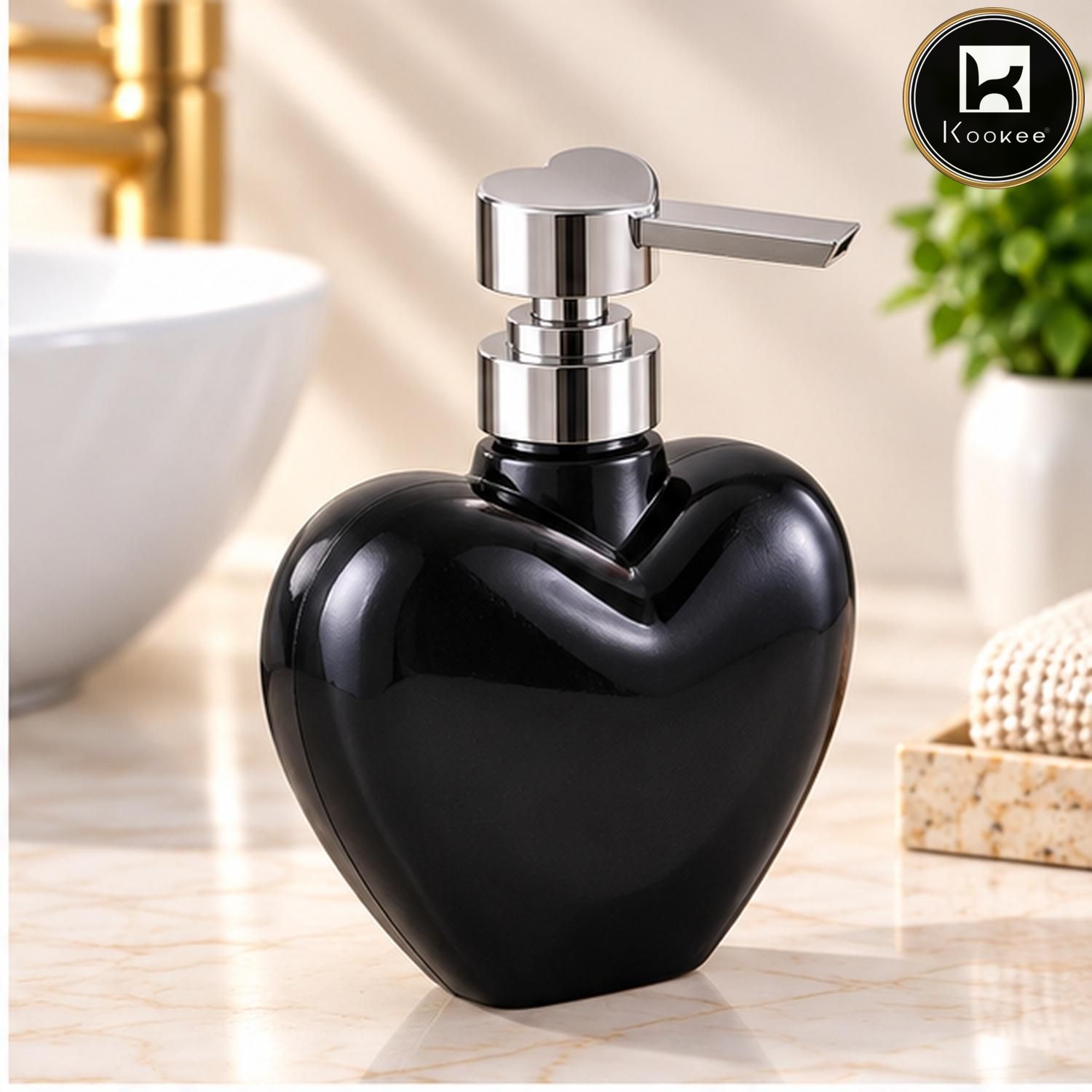 Glass Liquid Soap Dispenser for Bathroom, Set of 1
