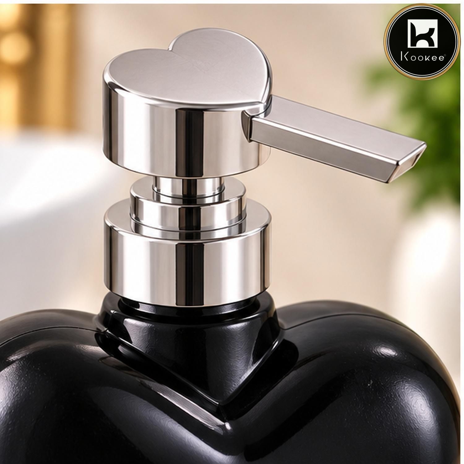 Glass Liquid Soap Dispenser for Bathroom, Set of 1