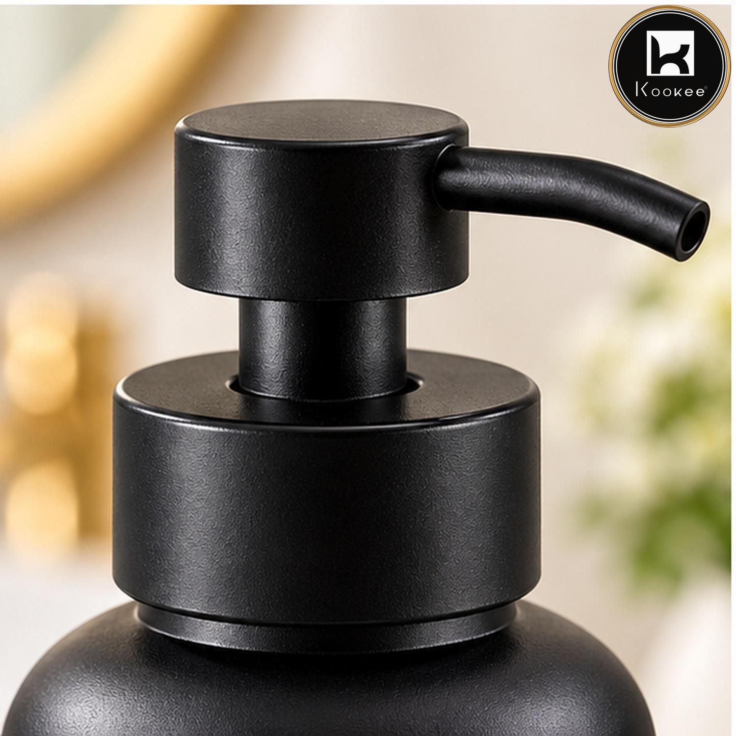 Glass Liquid Soap Dispenser for Bathroom, Set of 1