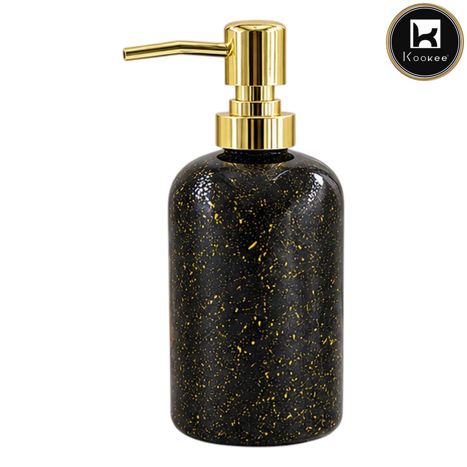 Glass Liquid Soap Dispenser for Bathroom, Set of 1