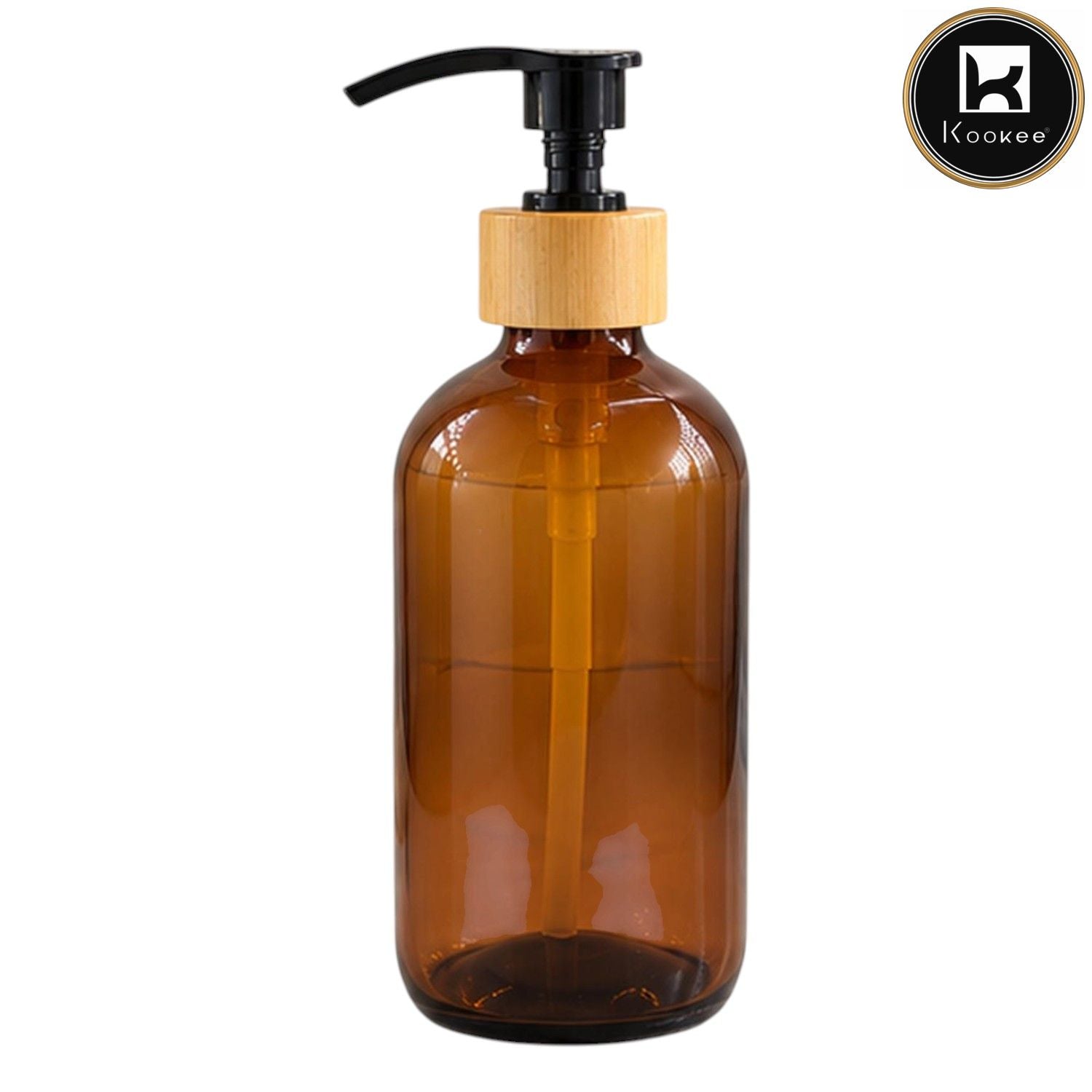 Glass Liquid Soap Dispenser for Bathroom | Set of 1