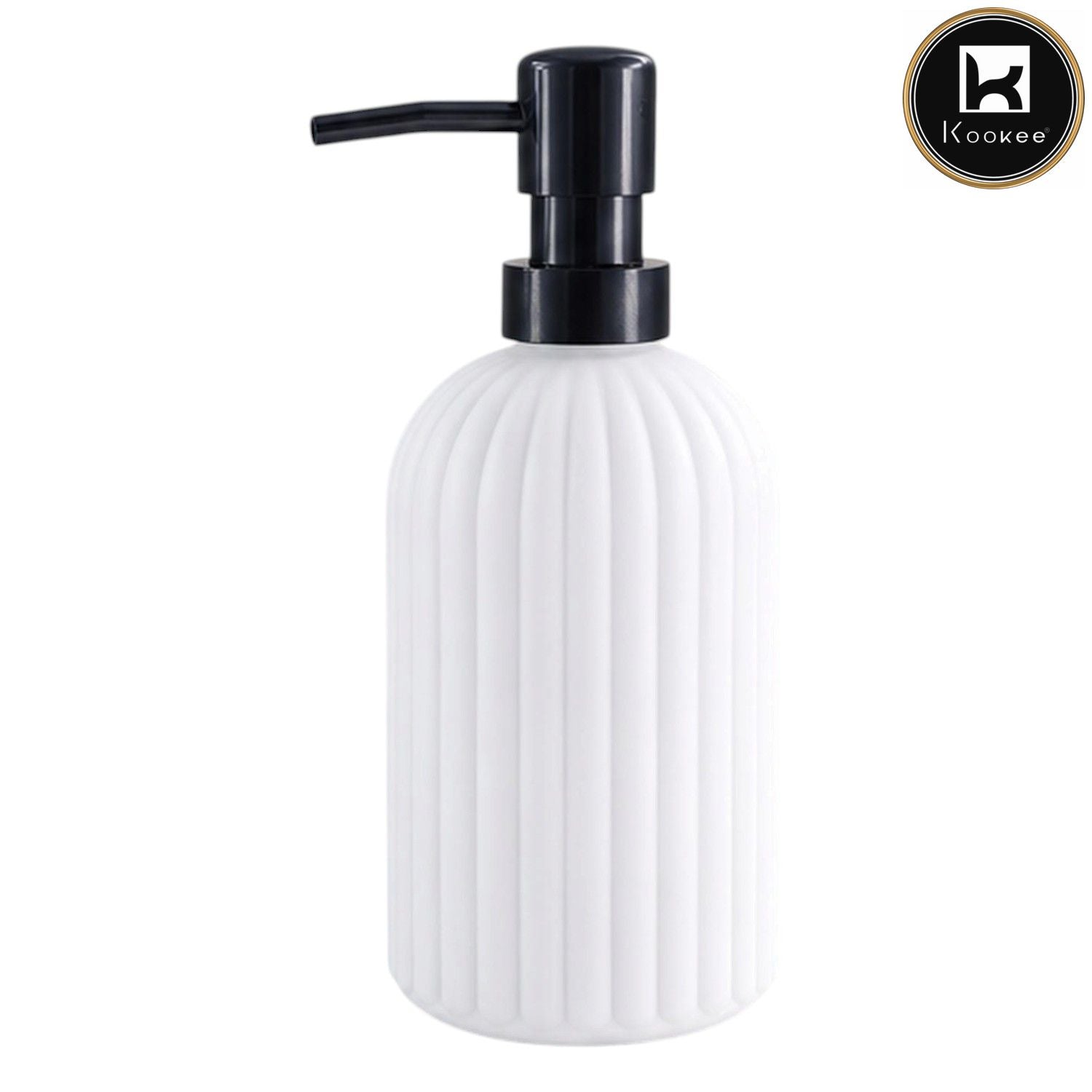 Glass Liquid Soap Dispenser for Bathroom, Set of 1