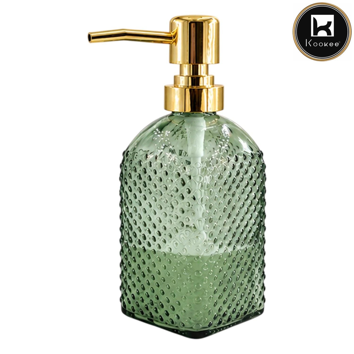 Glass Liquid Soap Dispenser for Bathroom, Set of 1