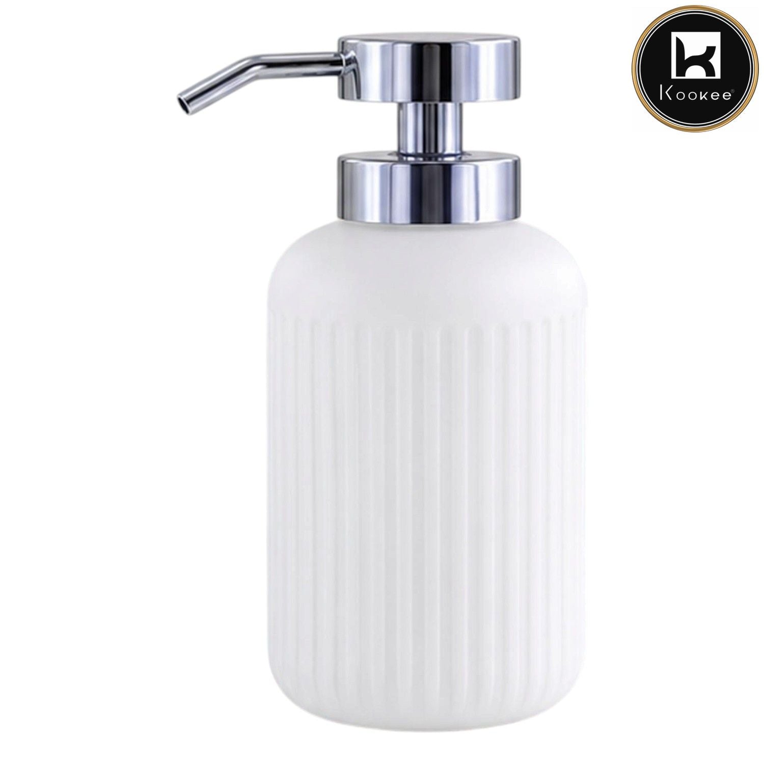 Glass Liquid Soap Dispenser for Bathroom, Set of 1