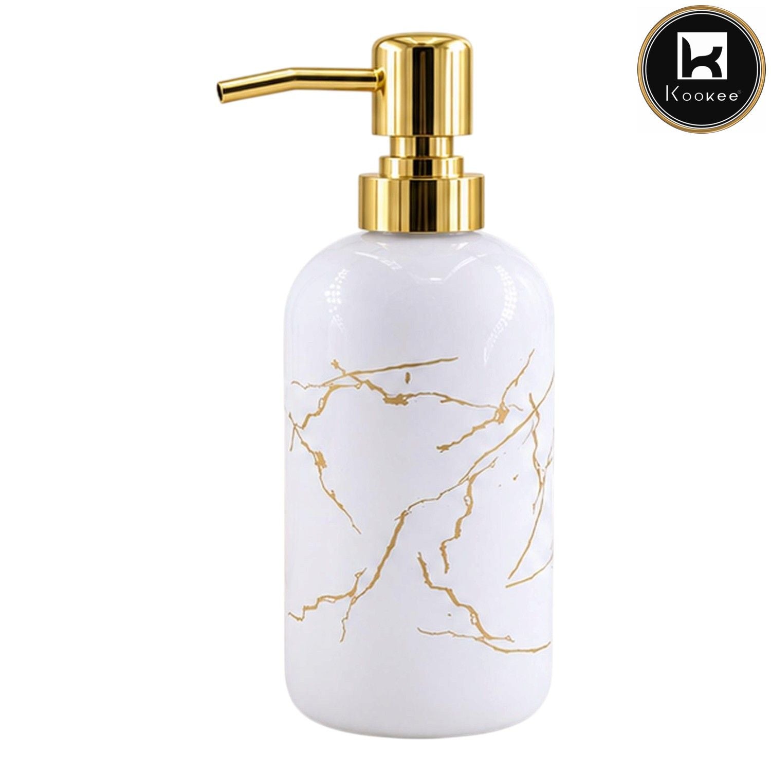 Glass Liquid Soap Dispenser for Bathroom, Set of 1