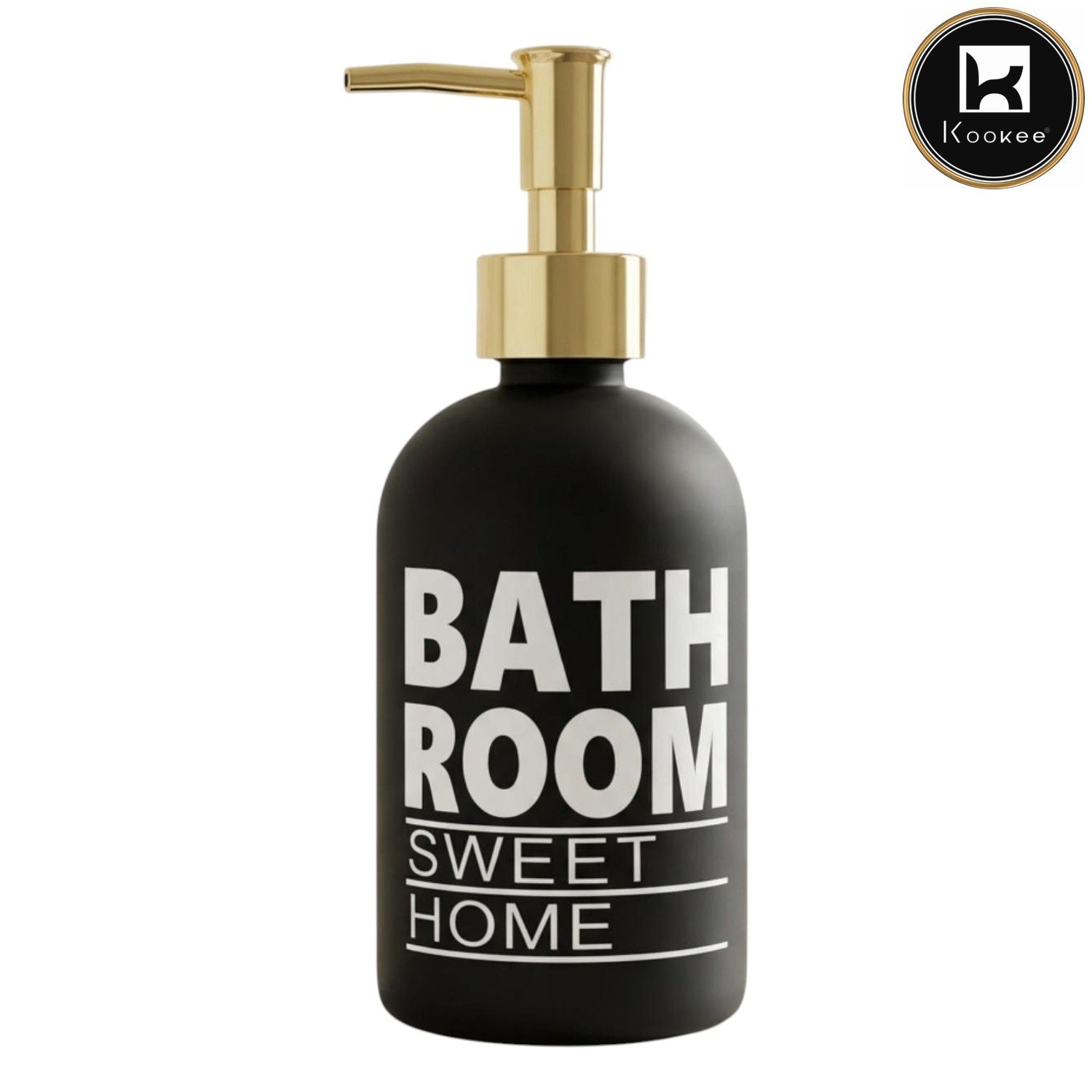 Glass Liquid Soap Dispenser for Bathroom, Set of 1