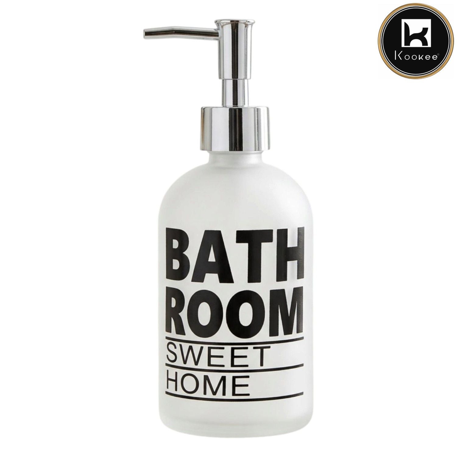 Glass Liquid Soap Dispenser for Bathroom, Set of 1