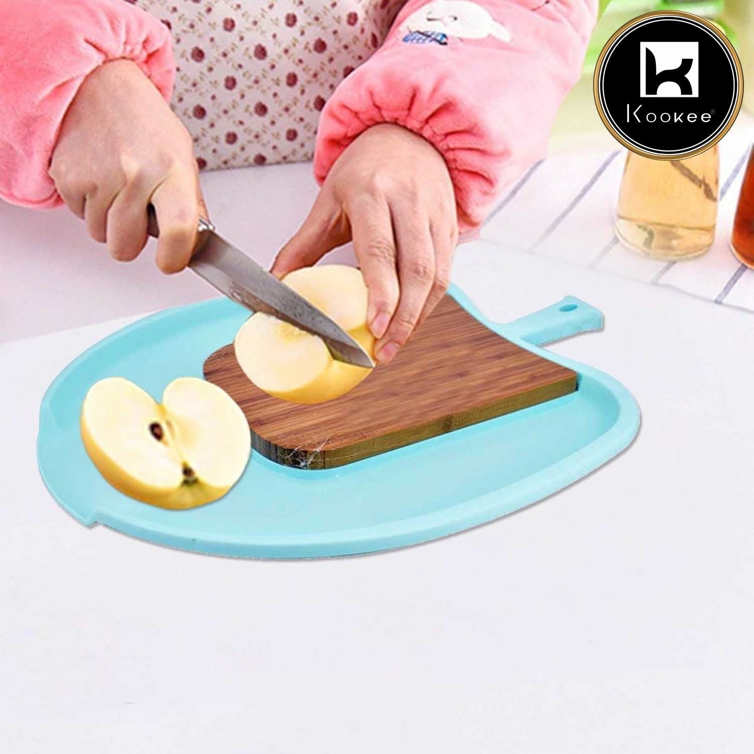 Kookee Wooden with Plastic Chopping Board for chop and drop (ZLFH01-3)