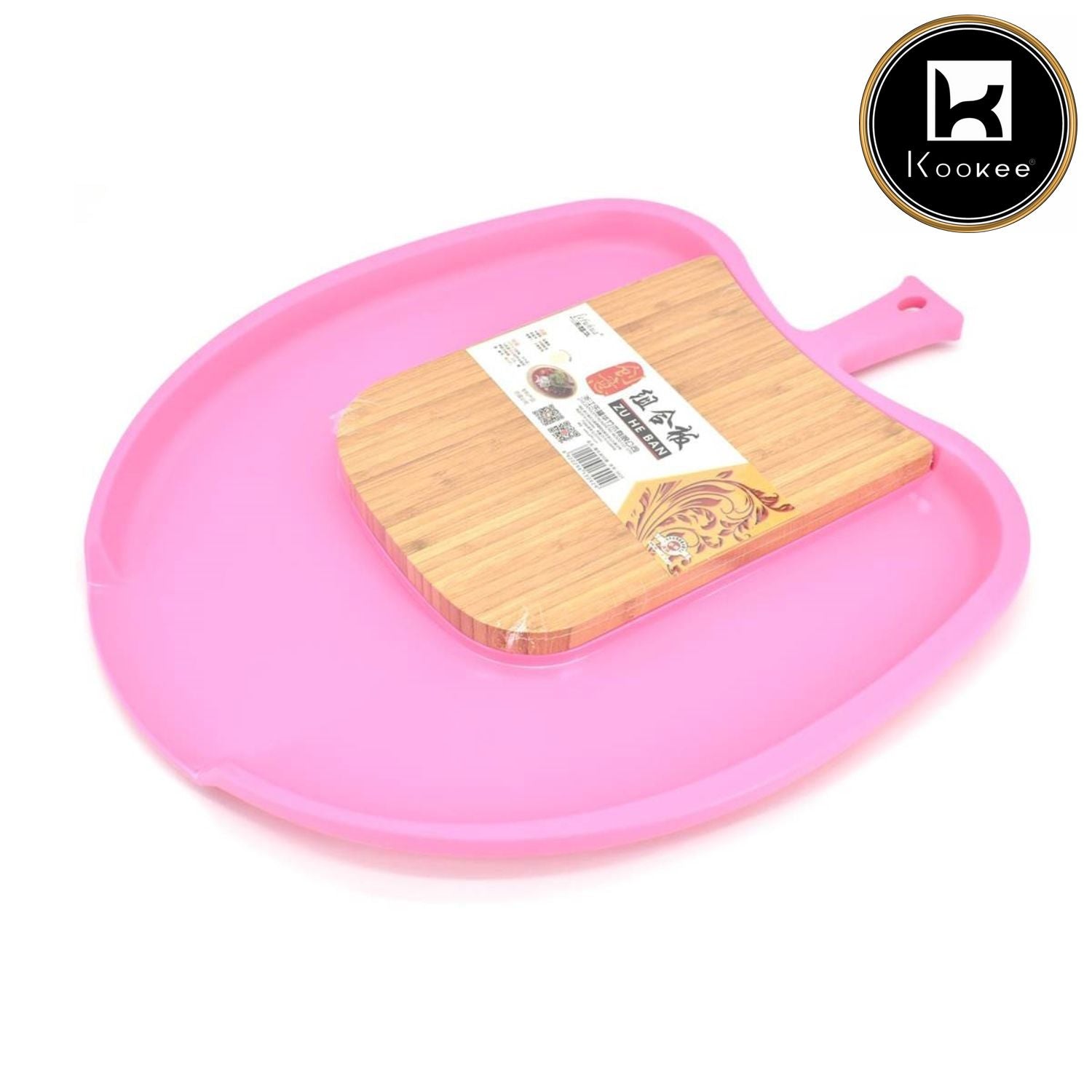 Wooden with Plastic Chopping Board for chop and drop (ZLFH01-4)