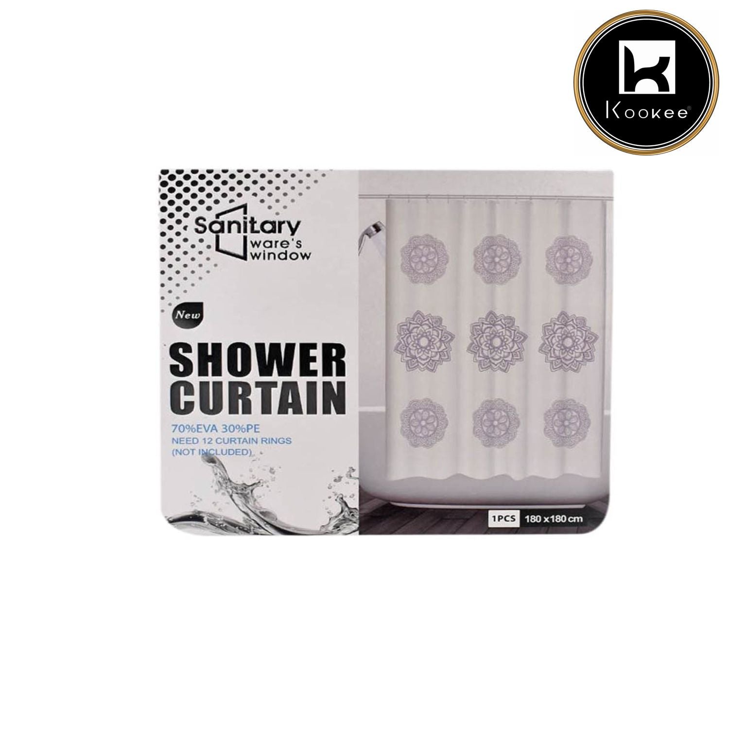 PE Shower Curtains for Shower (180 x 180cm) (JS160030)