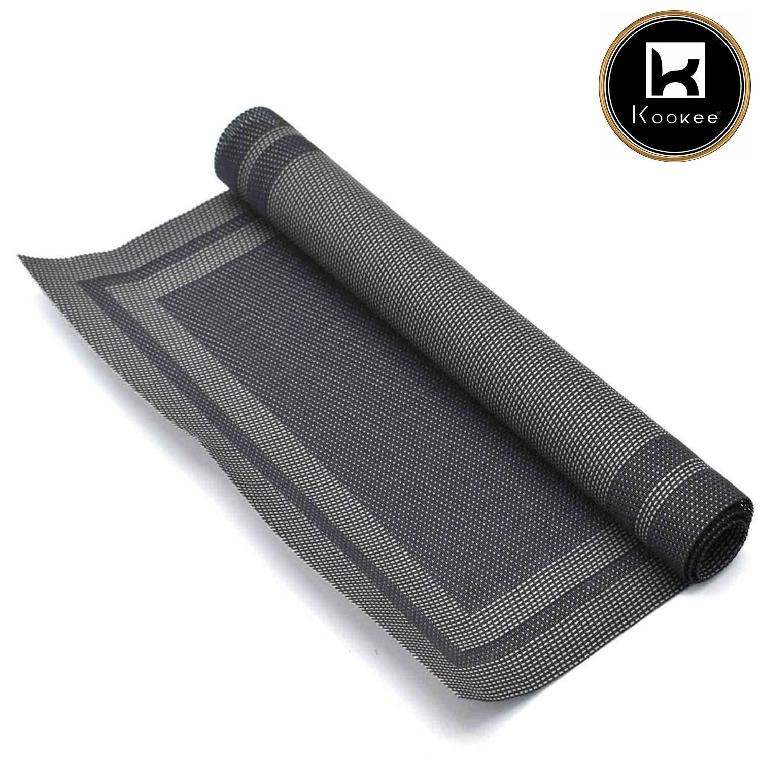 Kookee Placemats, Black, ART00901