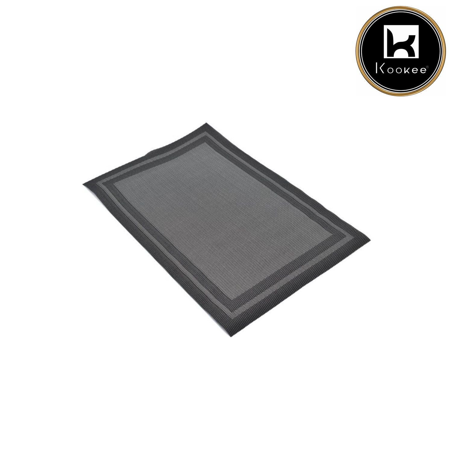 Kookee Placemats, Black, ART00901