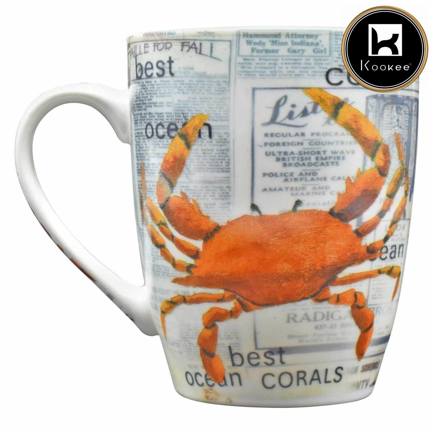 Kookee Printed Mugs, Multi, ART01279