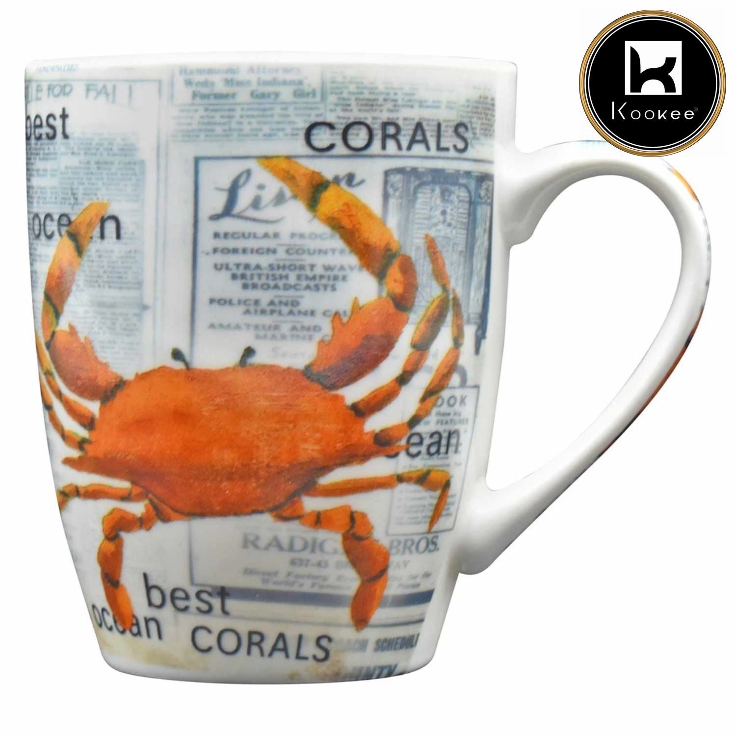 Kookee Printed Mugs, Multi, ART01279