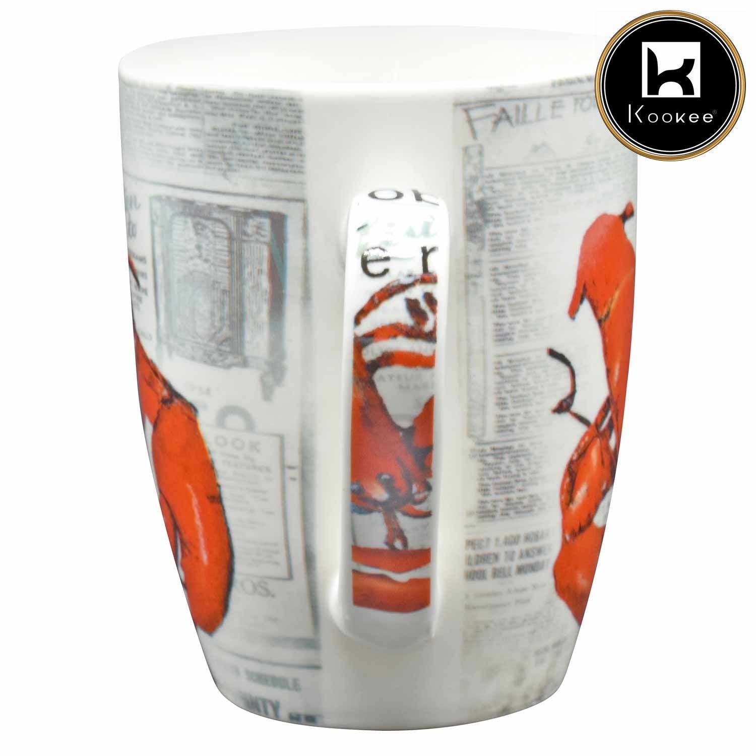 Printed Ceramic Coffee or Tea Mug with handle - 325ml (3441AG-C)