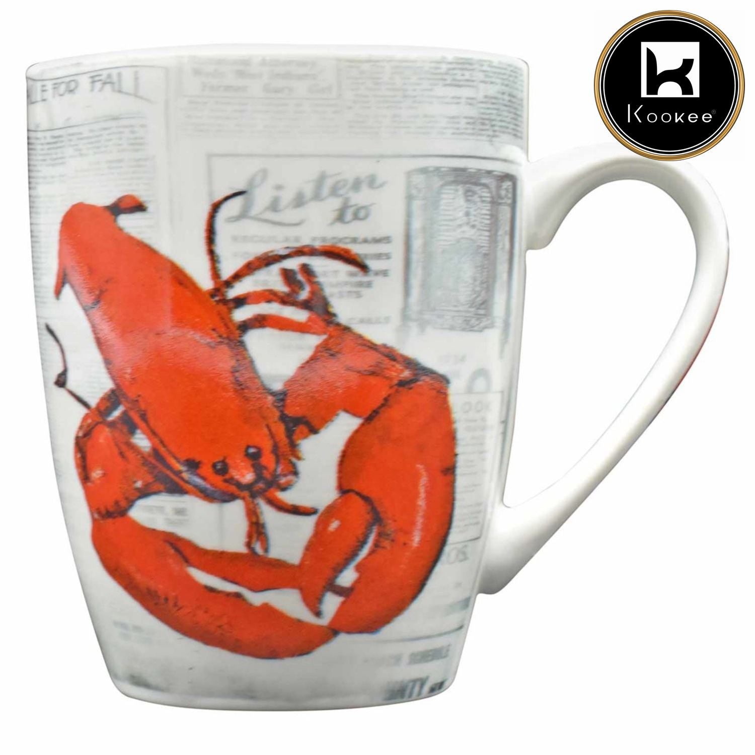 Printed Ceramic Coffee or Tea Mug with handle - 325ml (3441AG-C)