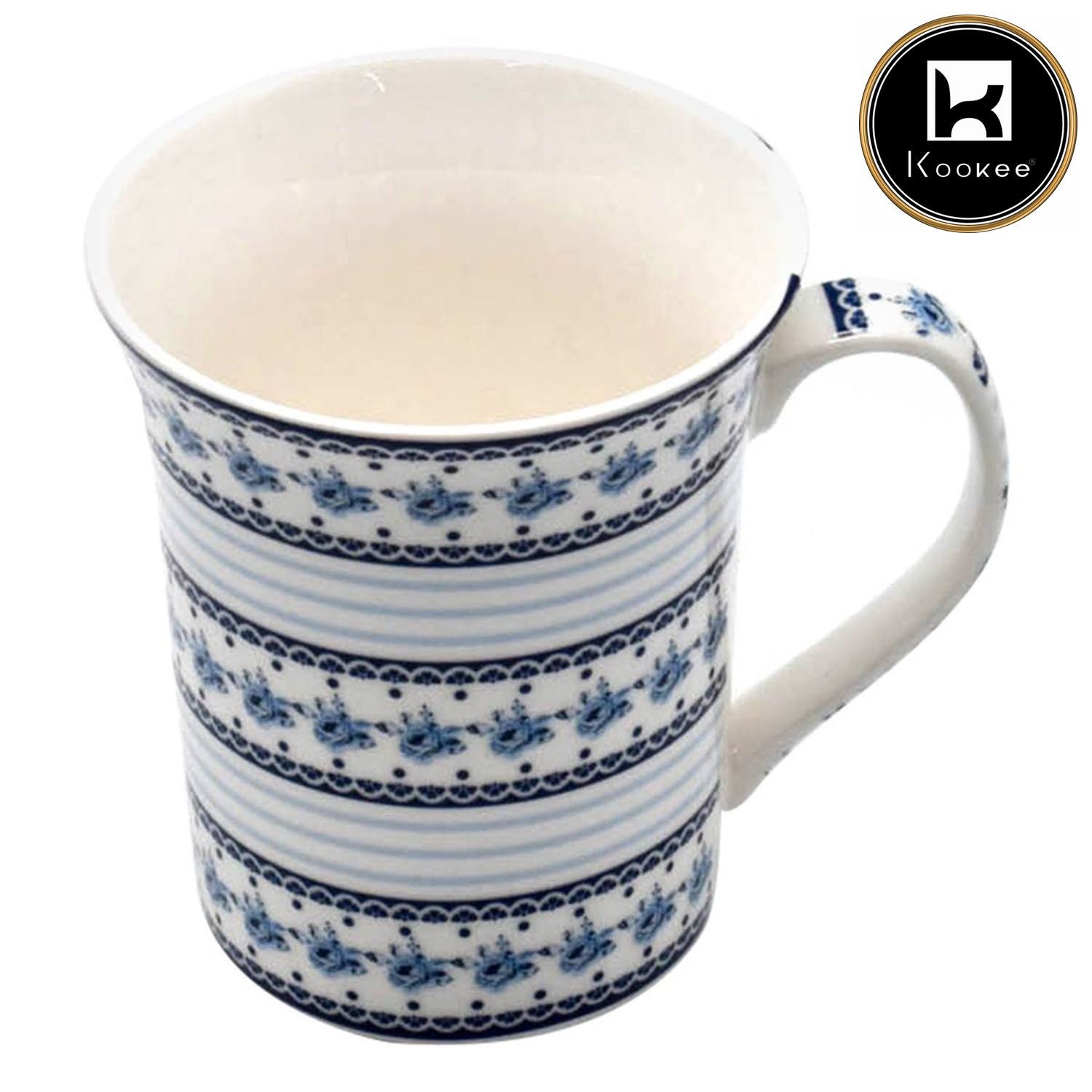 Printed Ceramic Tall Coffee or Tea Mug with handle - 325ml (3372AG-C)