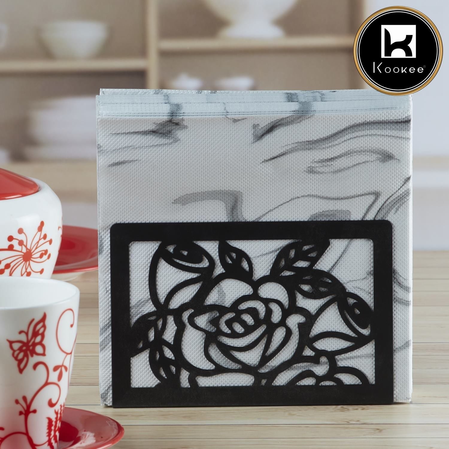 Kookee Metal Freestanding Tissue Paper, Napkin Holder & Office (HH-077-A)