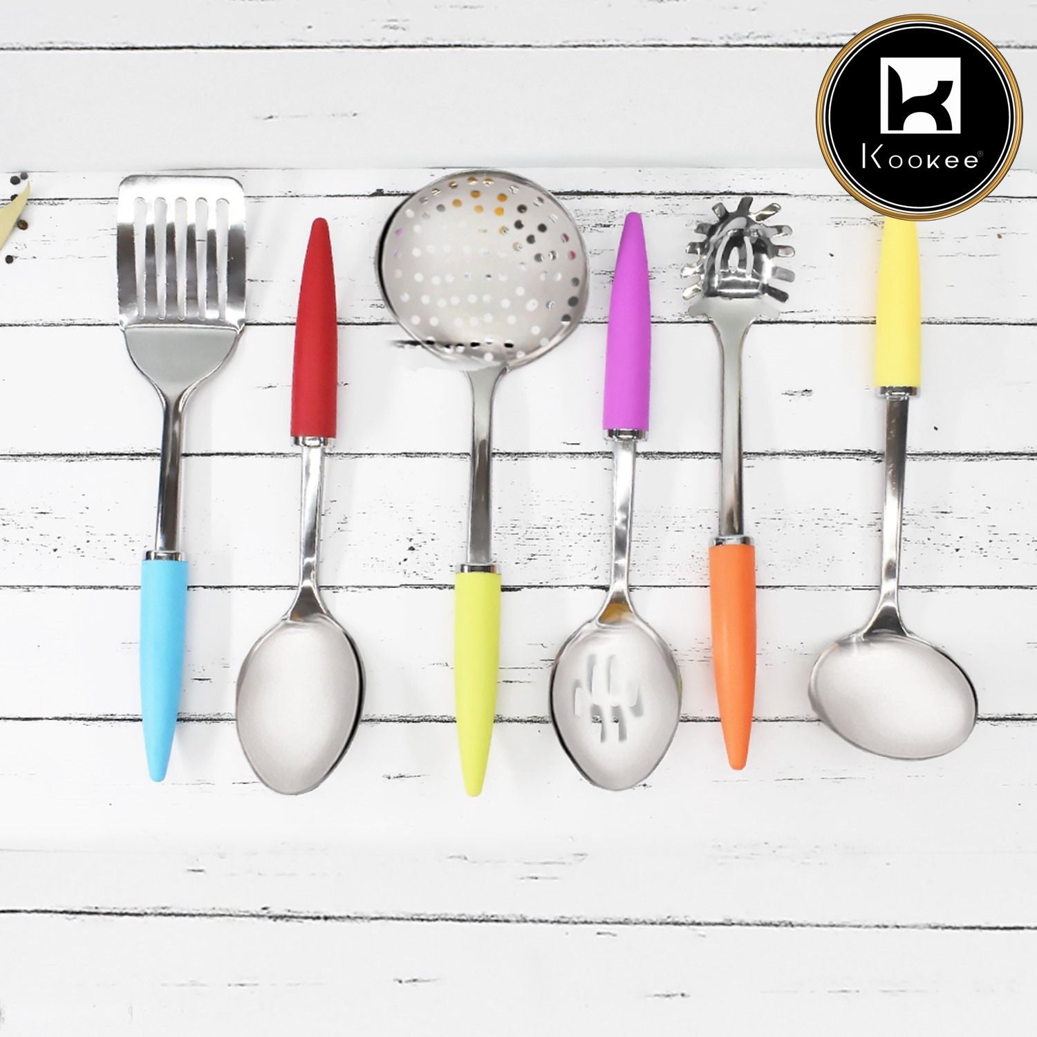 Kookee Cooking Turners, Multi, ART01694