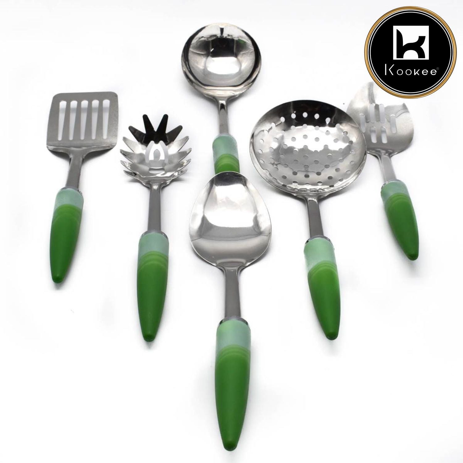 Kookee Cooking Turners, Green, ART01697