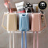 Multifunctional Wall Mounted Self Adhesive Toothbrush Holder for Bathroom with 3 Cups