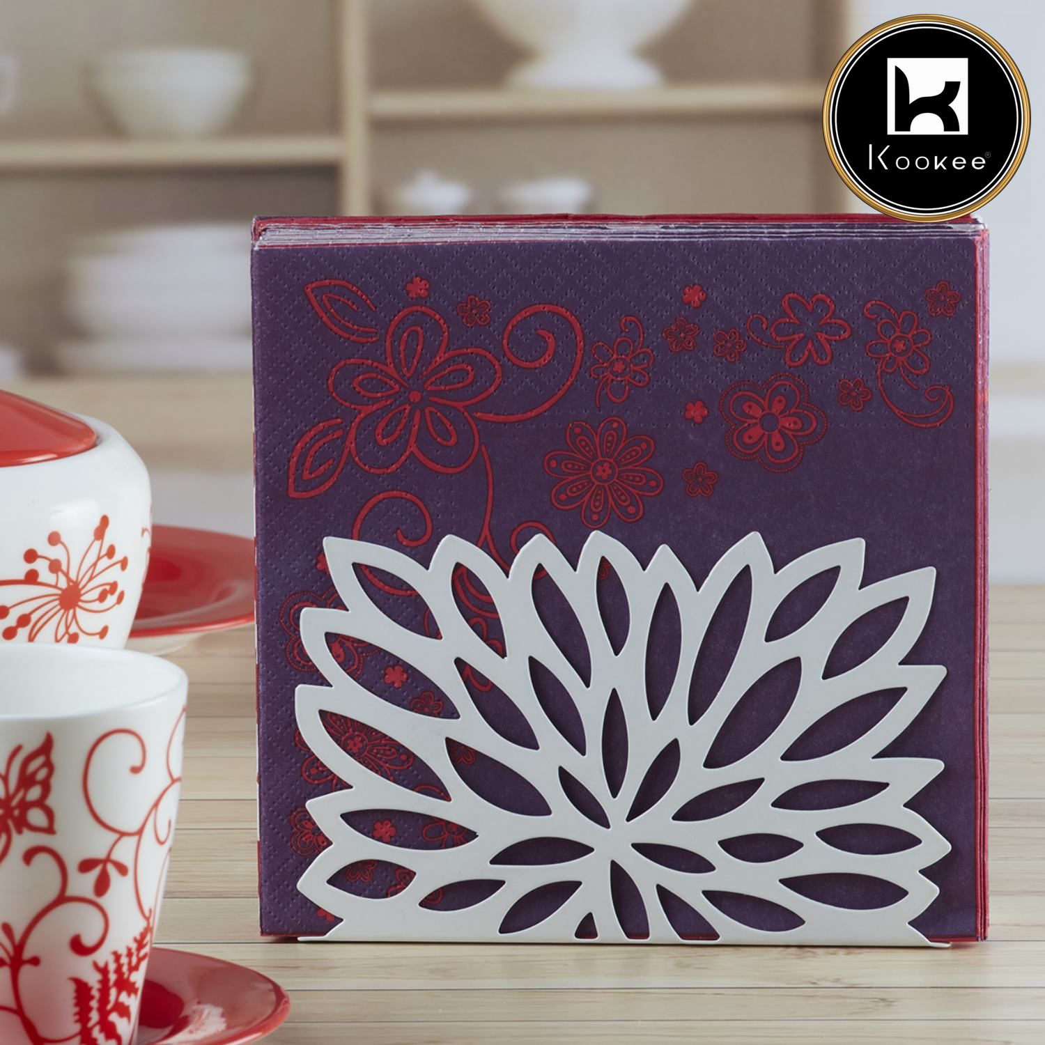 Kookee Metal Freestanding Tissue Paper, Napkin Holder & Office (HH-035-B)