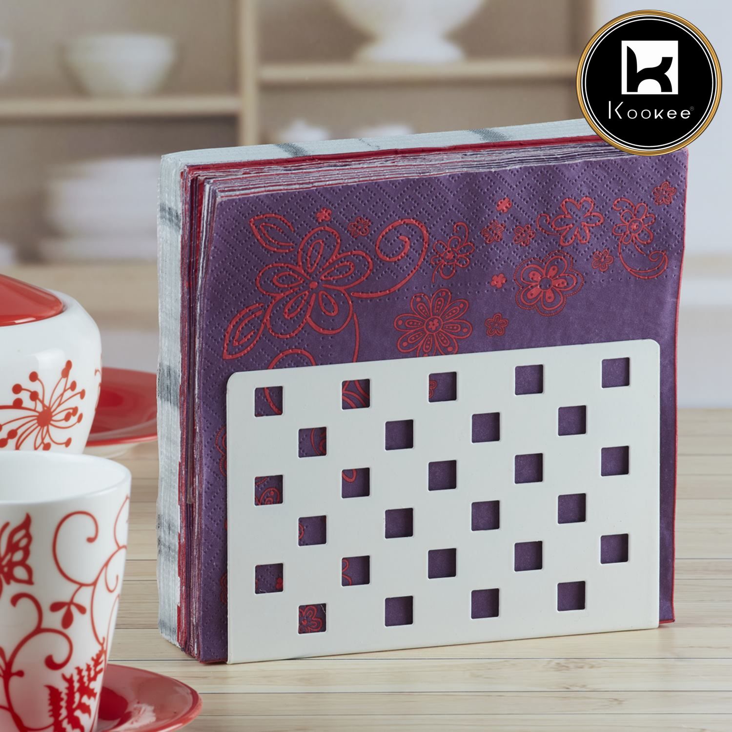 Kookee Tissue Holders, White, ART05415