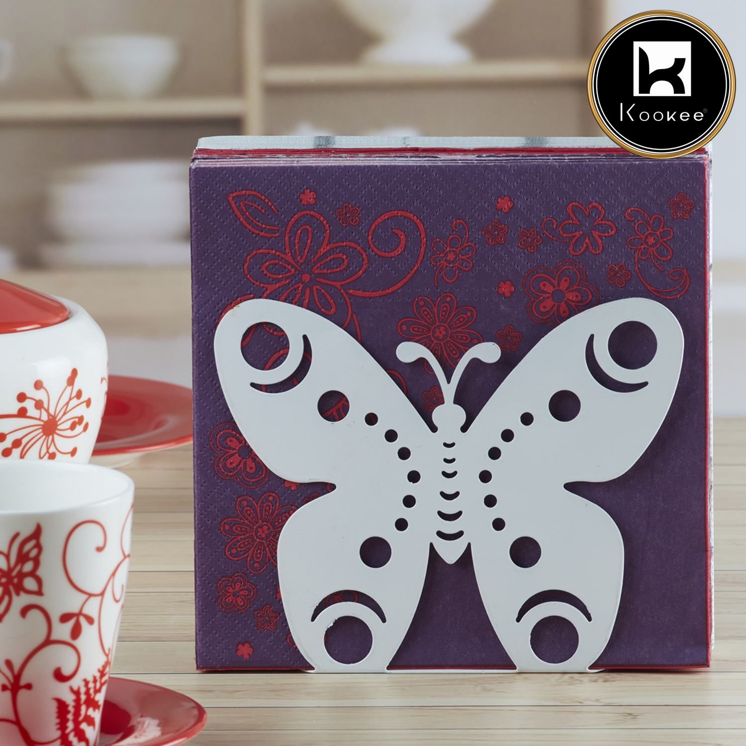 Kookee Metal Freestanding Tissue Paper, Napkin Holder & Office (HH-047-B)