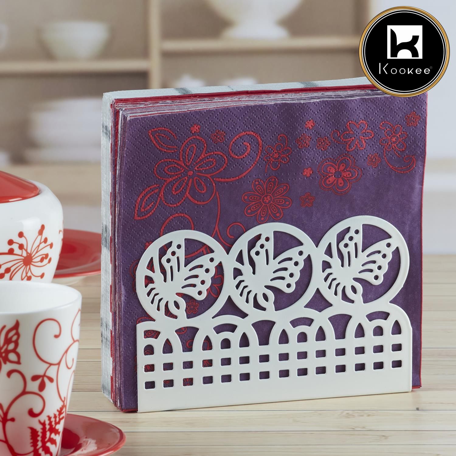 Kookee Tissue Holders, White, ART05421