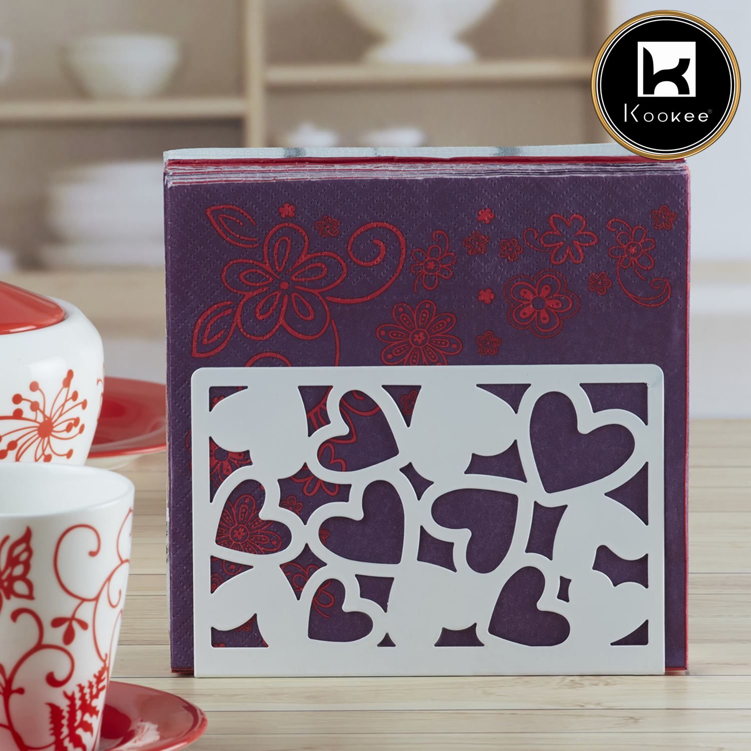 Kookee Metal Freestanding Tissue Paper, Napkin Holder & Office (HH-078-C)