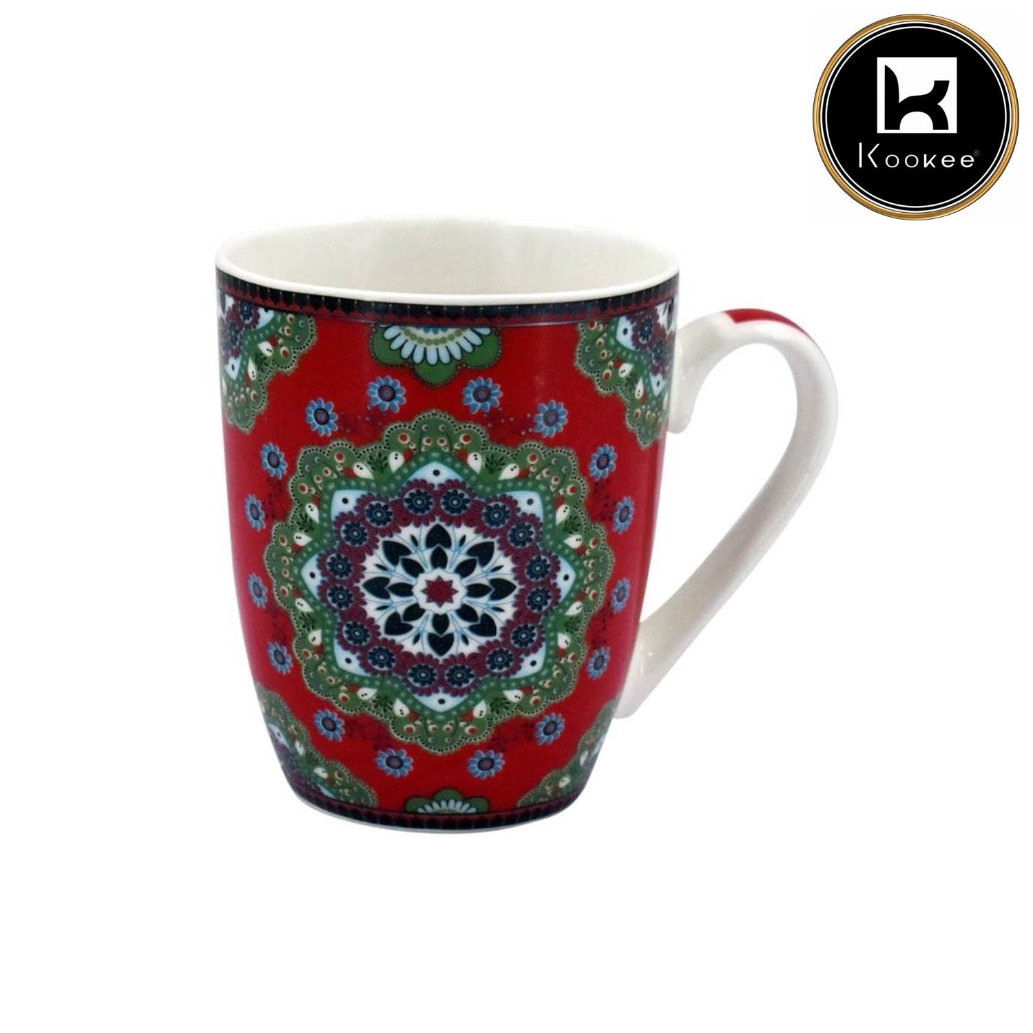 Printed Ceramic Coffee or Tea Mug with handle - 325ml (3403G-D)