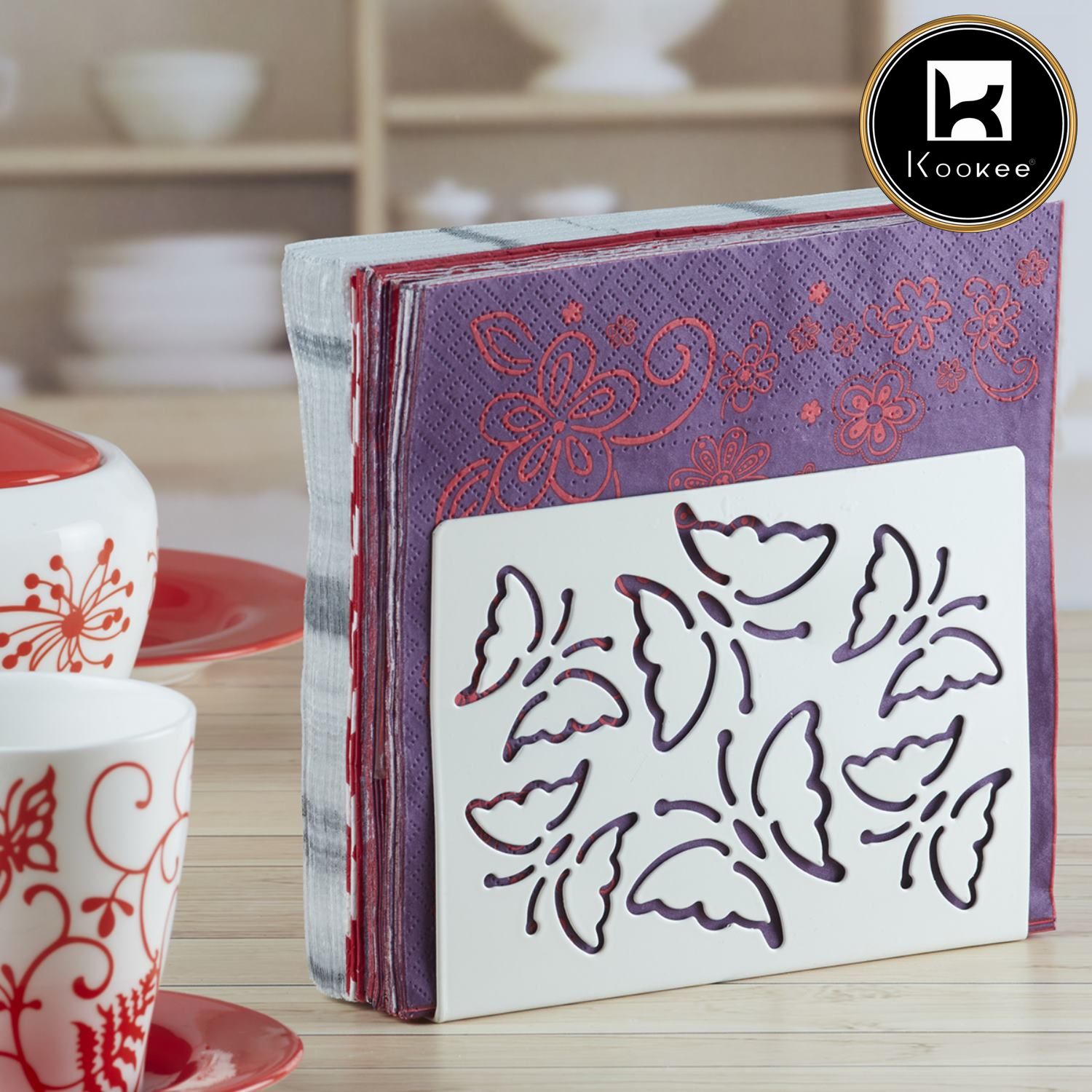 Kookee Tissue Holders, White, ART05433