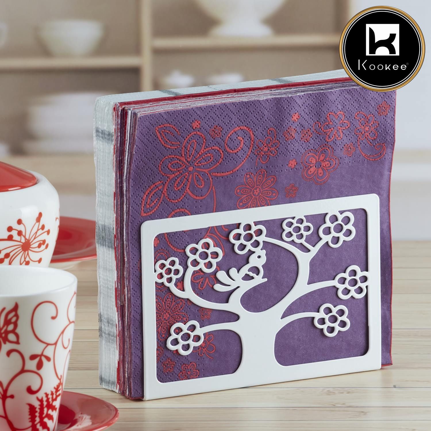 Kookee Tissue Holders, White, ART05437