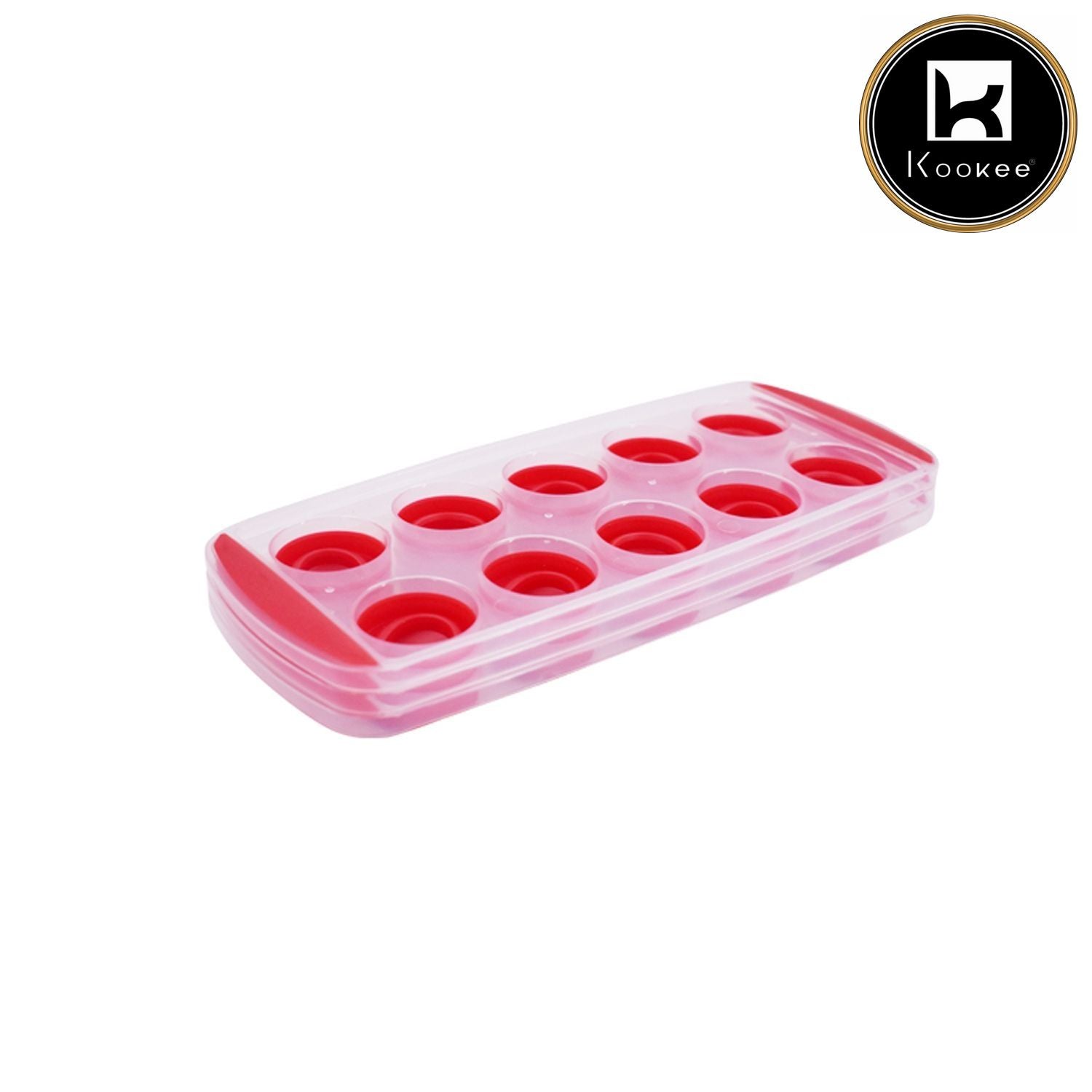 Flexible Silicone Ice Cube Tray 10 cubes, (Pack of 3) (P8002-3P-C)