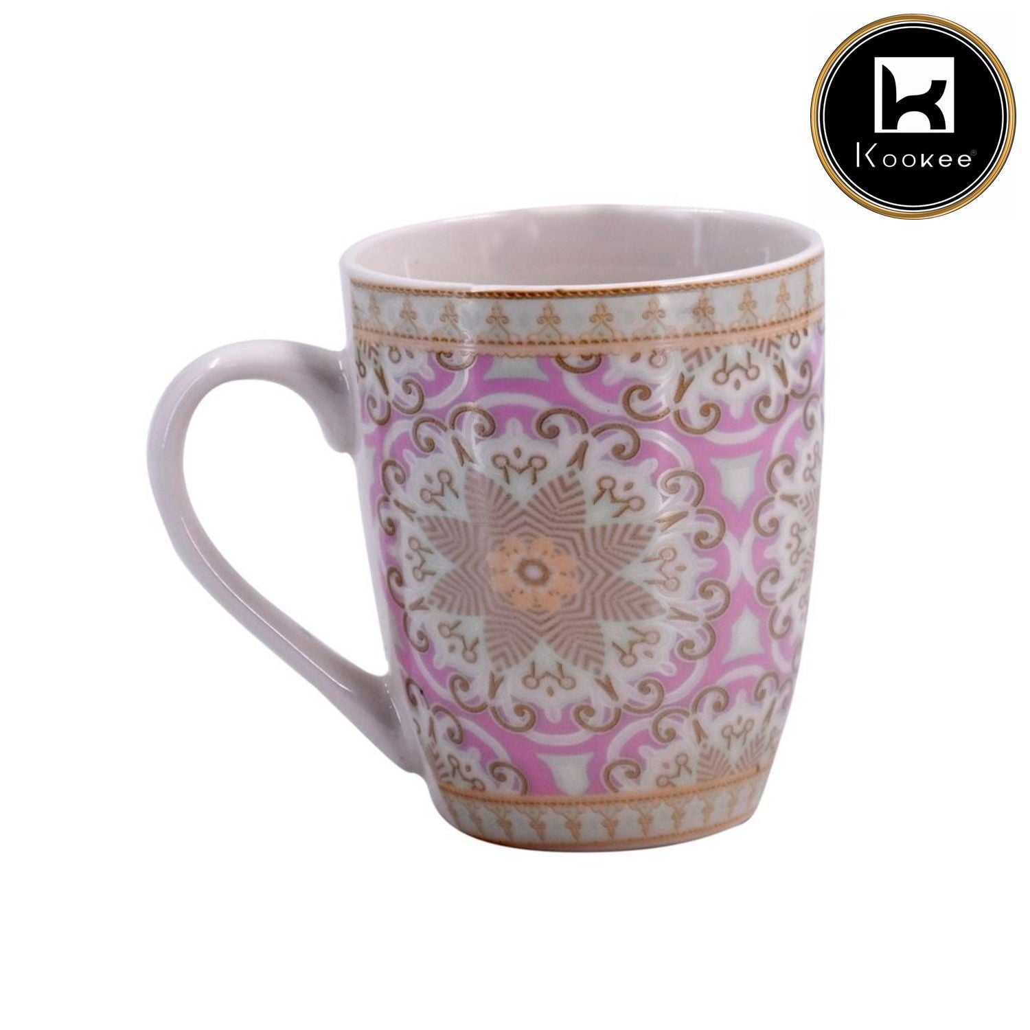 Printed Ceramic Coffee or Tea Mug with handle - 325ml (4134G-D)