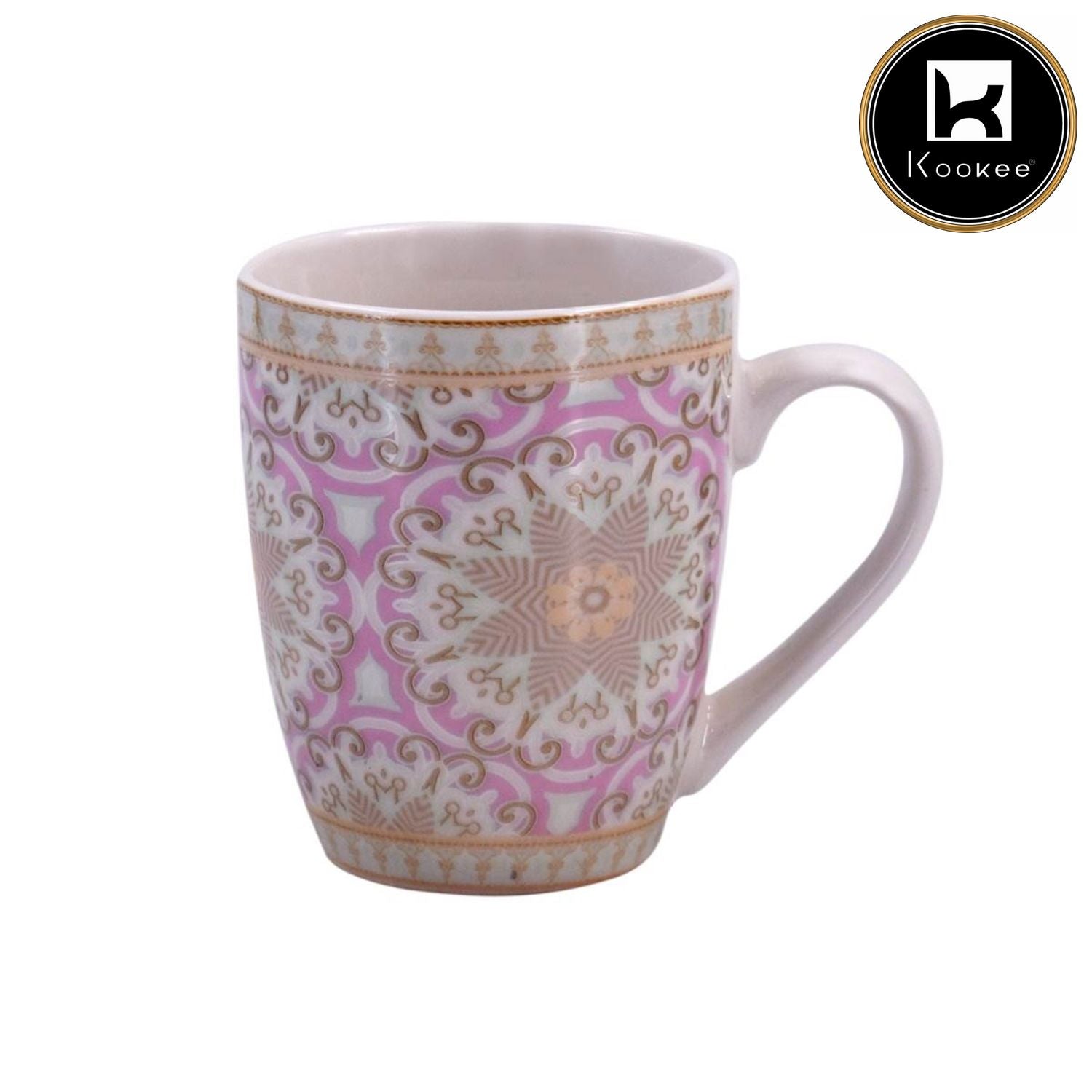 Printed Ceramic Coffee or Tea Mug with handle - 325ml (4134G-D)