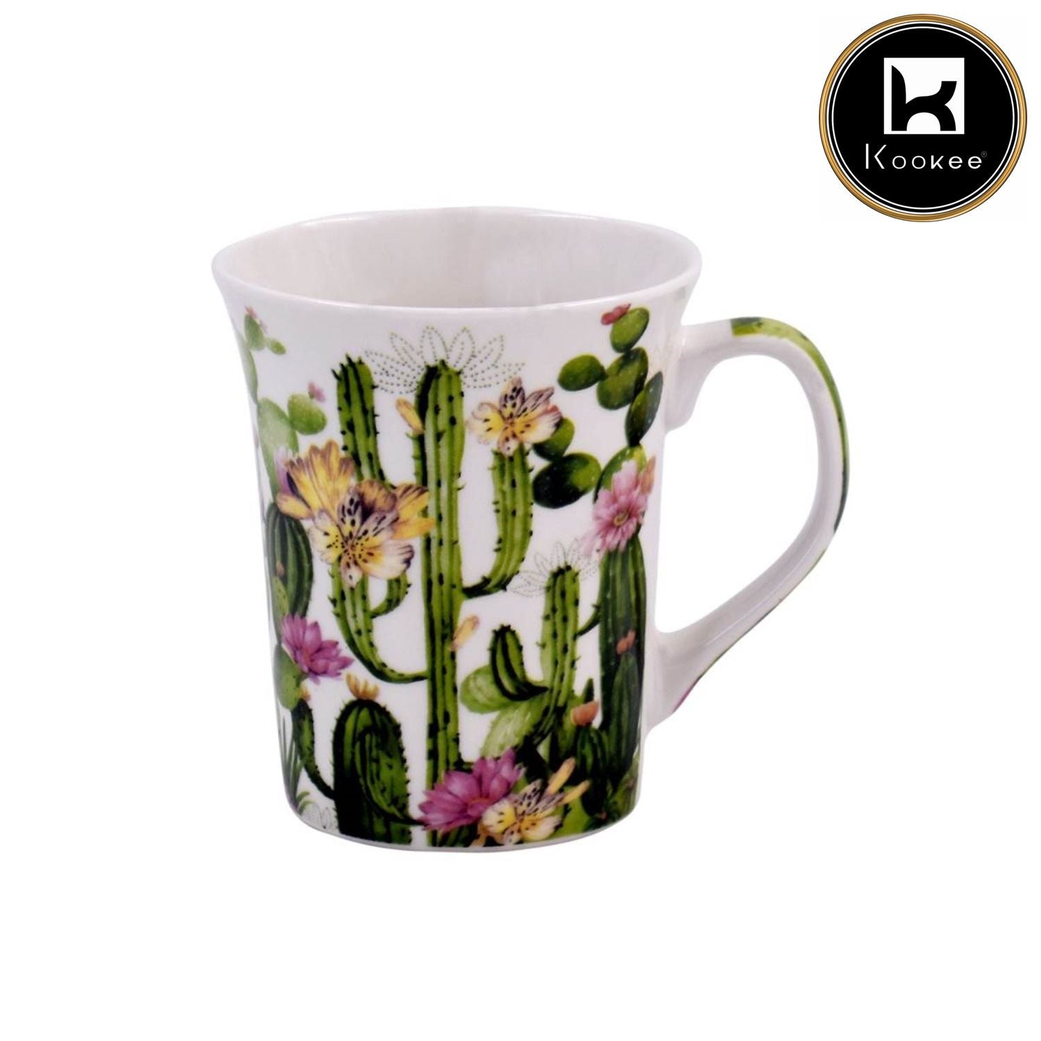 Printed Ceramic Tall Coffee or Tea Mug with handle - 325ml (4168C-A)