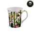 Printed Ceramic Tall Coffee or Tea Mug with handle - 325ml (4168C-A)