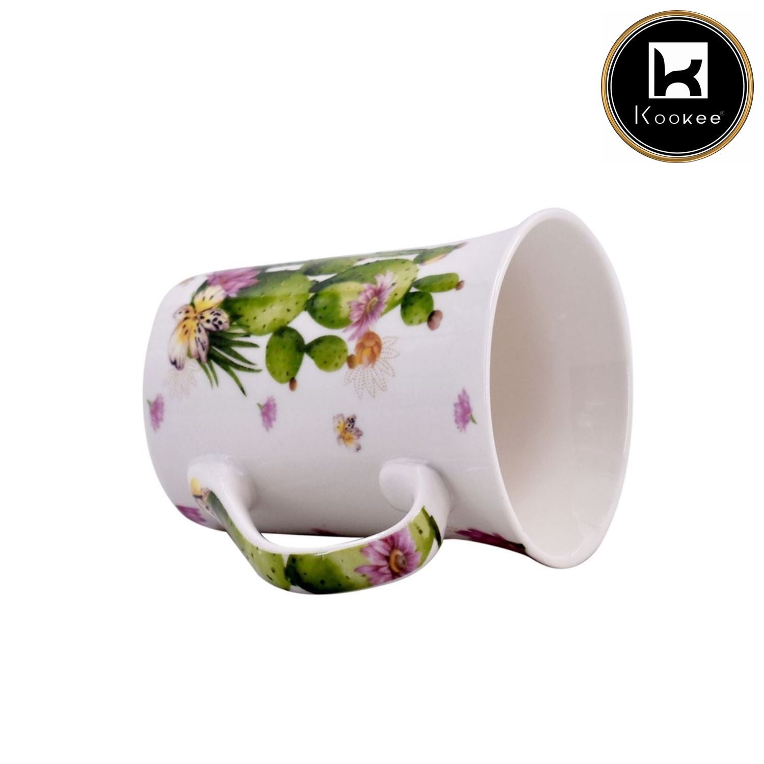 Printed Ceramic Tall Coffee or Tea Mug with handle, 325ml (V-MUGS-009-2)