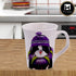 Kookee Printed Ceramic Tall Coffee or Tea Mug with handle for Office, Home or Gifting - 325ml