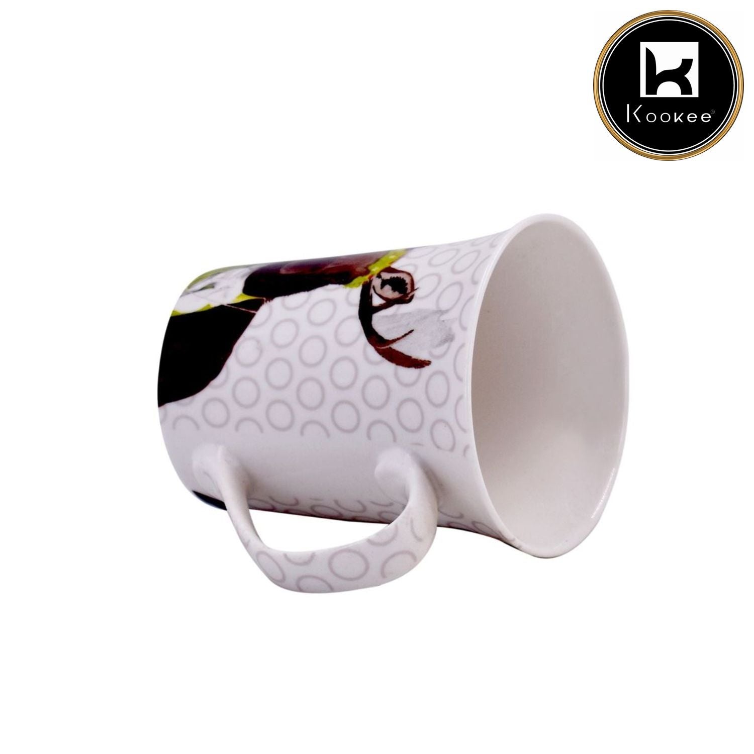 Printed Ceramic Tall Coffee or Tea Mug with handle - 325ml (4019C-B)